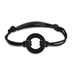 Asarmband Cirkel Oneindigheid Zwart