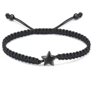 Asarmband Ster Zwart Koord