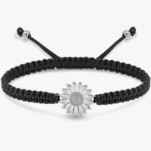 Asarmband Zonnebloem Zilver Koord