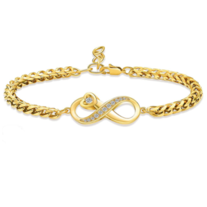 Asarmband Infinity Zirkonia Goudverguld