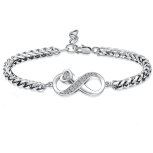 Asarmband Infinity Zirkonia Zilver