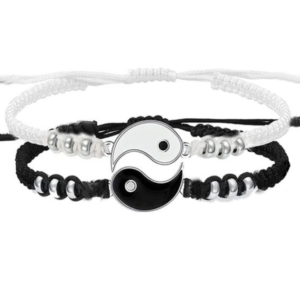 Asarmband Yin Yang Design Dubbele Askamer