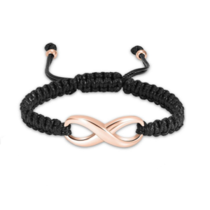 Asarmband Infinity Rozégoud Edelstaal Elke Polsmaat Passend