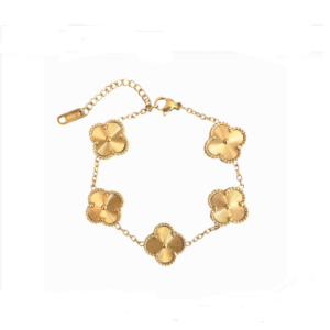 Klavertjes As Armband Goudverguld